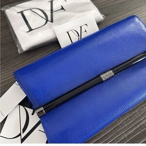 Diane Von Furstenberg Blue Clutch